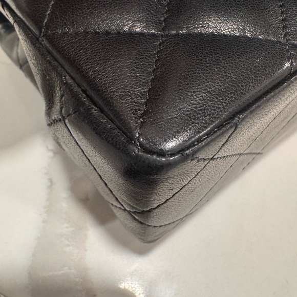 💯💎Authentic 💎CHANEL Paris Limited Edition Lambskinn Double Flap - Picture 12 of 14